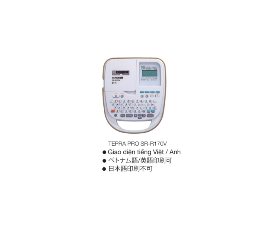 Máy in nhãn King Jim Tepra Pro SR-R170V (tiếng Việt)